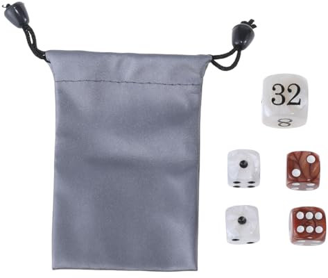 HUANGGG Elegantes Backgammon-Würfel-Set aus Acryl mit Perlen-Finish für Spiele, Backgammon-Würfel für Freizeit- und Wettkampfspiele