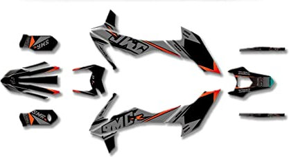 WEAVVE Racing Decals Graphic Kit Dirt Pit Bike Aufkleber Motorrad Kompatibel mit SMCR 690 2019 2020 2021 hnjgf