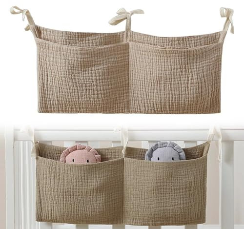 Thoquene Babybett Organizer, Verstellbarer Bett Organizer Kinderbett Kinder