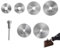 7PCS Rotary Drill Saw Blades Silver for Hss Circular Saw Blades Mandrel Rotary Tool Set Cutting for Hss Saw Disc Wheel Cutting Blades with Screwdriver Accessories for Wood Plastic Metal Cutting
