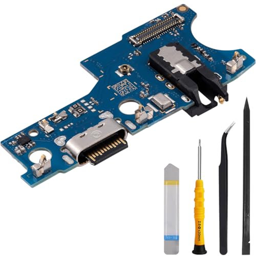 ZHUROUPU USB Charging Port Replacement Compatible with for Samsung Galaxy A14 4G A145R/A145P, USB Type C Dock Connector Fast Charging Microphone/Headphone Jack Replacement Board with Repair Tools