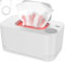 Baby Wipe Warmer Dispenser, Home Use Wet Wipes Warmer With Even Heating, Portable Space-Saving Diaper Heater Holder Case For Living Room, Compact Wipes Heated Storage, Pink, White