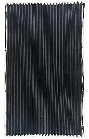 CVZJ Portable Milling Machine Part Accordion Way Cover Rubber Cover Mill Tool 400x600mm/15.75x23.62 inches Fit for 3# 4# Black Rubber
