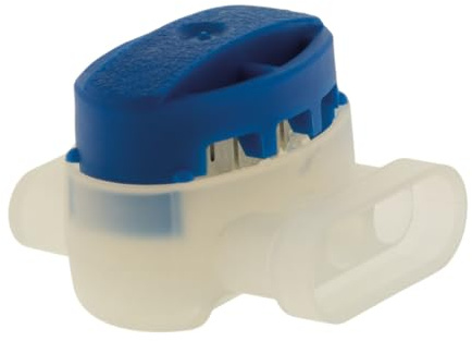 BLM, 3-Wege-wasserdichte Steckverbinder für starre Drähte 0,5–1,5 mm², Blau, 5er-Pack – Kein Abisoliersystem, Automatisches Dichtungsgel, Transparentes Gehäuse, 600 V/15 A