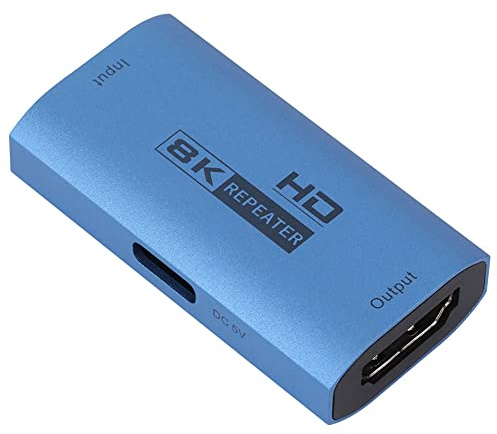 Asyduey Ripetitore 8K Amplificatore di Segnale HD Convertitore Video Ripetitore Compatibile con Adattatore Compatibile con