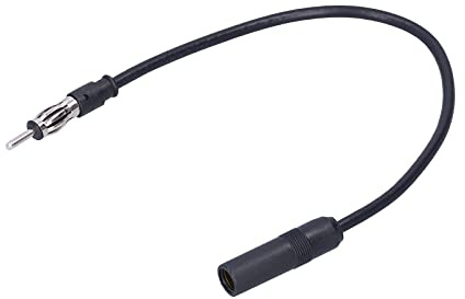 Sorandy ABS Black FM Radio Antenna Extender Fit for Cord, Easy Installation for Car, Lightweight and Durable