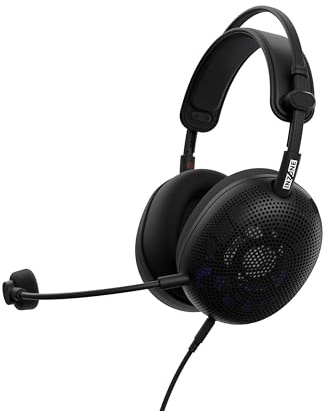 Sony INZONE H6 Air – kabelgebundenes Open-Back-Gaming-Headset – 360 Spatial Sound für Gaming, ultraleichtes 199 g-Design, abnehmbares Bügelmikrofon, Einstellbarer EQ via INZONE Hub – PC/PS5, Schwarz