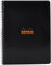 Rhodia 193009C - Spiralheft Notebook DIN A4+, kariert, 80 Blatt mikroperforiert, 80g, robust und praktisch, Schwarz, 1 Stück