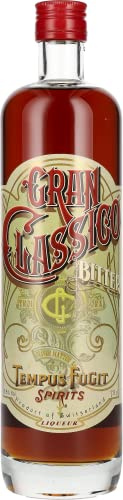 Tempus Fugit Gran Classico Bitter, 70cl, 28% ABV, Liqueur Made with Rhubarb, Gentian and Orange, Great Alternative Bitter Ingredient For the World-Famous Negroni