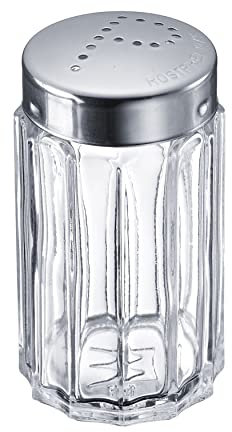 Westmark Pfefferstreuer, Fassungsvermögen: 50 ml, Glas/Rostfreier Edelstahl, Traditionell, Silber/Transparent, 63102260