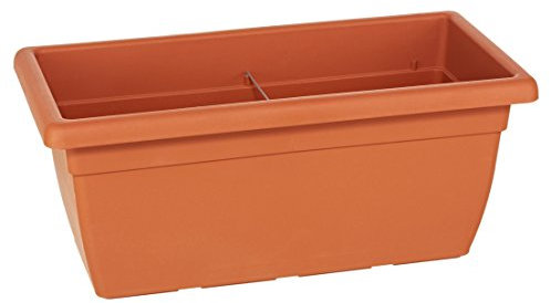 Dehner Blumenkasten Akea, ca. 80 x 34 x 39 cm, Kunststoff, terracotta