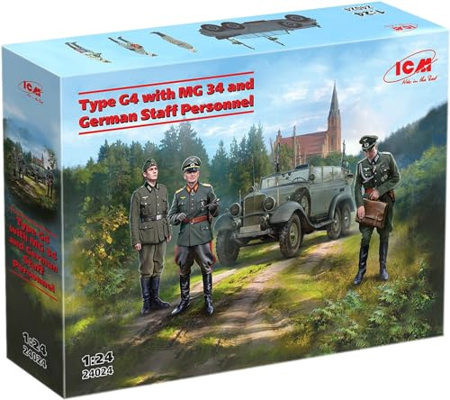 ICM 24024 - 1:24 Type G4 with MG 34 and German Staff Personnel - Neu