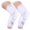 Bucwild Sports - Rodilleras acolchadas de compresión, 1 par, tallas para jóvenes y adultos, talla XS, S, M, L y XL, color negro, blanco, rojo, azul royal, azul marino, Adulto XL, Blanco