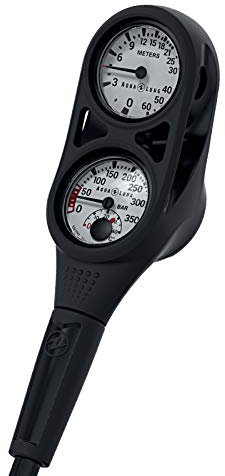 Aqua Lung – Console 2 Elements Depth/Pressure Gauge, 0