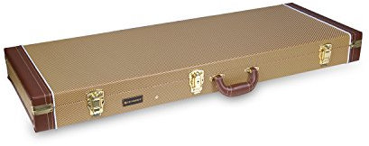 Crossrock - Custodia in legno per chitarra elettrica Fender Telecaster e Stratocaster, in tweed vintage (CRW600ETW)