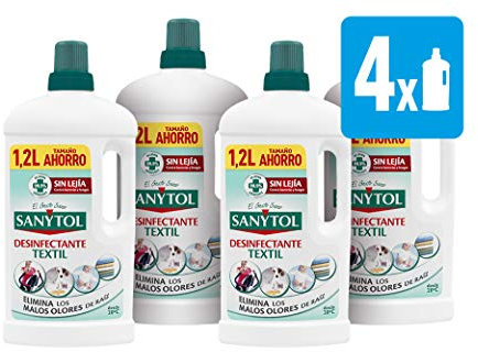 Sanytol - Desinfectante para Ropa sin Lejía - [Pack de 4 x1200ml]- Total: 4800 ml