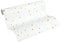 A.S. Création PVC-freie Vliestapete Little Stars Tapete gepunktet 10,05 m x 0,53 m metallic weiß Made in Germany 358392 35839-2