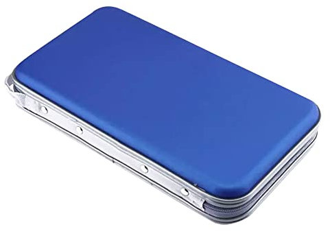 Portable Cd Wallet, Yeqoo 80 Disc DVD VCD DJ Storage Album Bag Hard Box Double side DVD storage case (Blue)