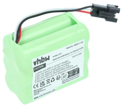 vhbw Akku Ersatz für Teac BP-R1 | BP-R12EU, BP-R1EU, BP-R2, BP-R5 für digital Radio (2000 mAh, 7,2 V, NiMH)