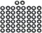 sourcing map 50 Stück Sternschloss Sicherungsscheiben 5mm x 12mm mit Innenzahn Ersatz
