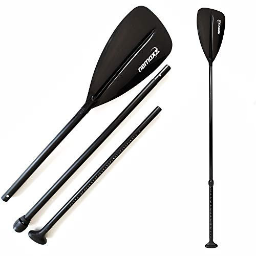 NEMAXX® Paddel für Stand-Up Paddling 3-Teilig [Aluminium] - Sub Paddle Größenverstellbar 175-220cm - Stand Up Paddle Paddel Extra Leicht - Sub Paddel auch als Kajak Paddel geeignet - Standup Paddel