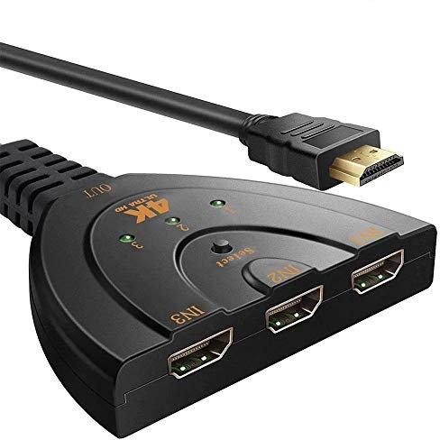 4K 3 PORT HDMI SPLITTER CABLE MULTI SWITCH SWITCHER HUB BOX LCD HDTV PS3 PS4 XBOX