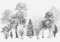 Wesmilewallpaper Papier Peint 3D Intissé Murales Forêt Noir Et Blanc Grand Arbre Rétro Nature Papier Peint Panoramique Tapisserie Peinture Poster Photo 400x280cm