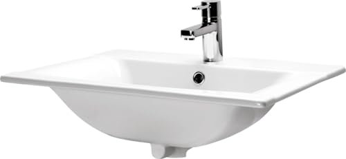 Primaster Einbauwaschtisch Agata Waschbecken Waschtisch Keramik Handwaschbecken