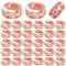 BronaGrand 40pcs Rose Gold European Large Hole Beads Rhinestone Rondelle Spacer Beads Crystal Loose Charm Beads for DIY Bracelet Necklace Crafts Jewelry Making Supplies, Hole: 6 mm