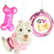 com-four® 3X Premium Christbaumschmuck - Baumkugeln Hund, Knochen und Napf aus Glas - besondere Weihnachtsdeko - extravagante Weihnachtsbaumanhänger (3 Stück - Hund. Knochen. Napf)