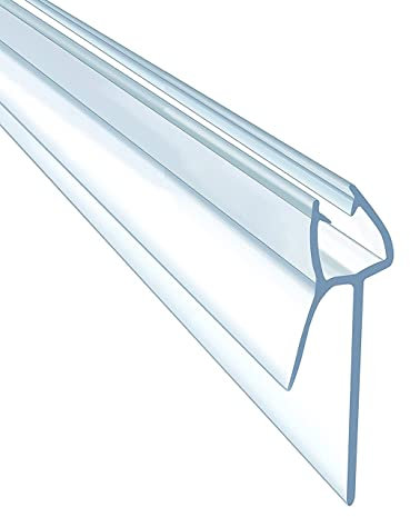 Shower Screen Seal Strip for 4-6mm Glass, 90cm Shower Door Seal Strip Replacement – Transparent Bath Shower Screen Seal for 16-20mm Gap – Stops Water Leaks & Splash