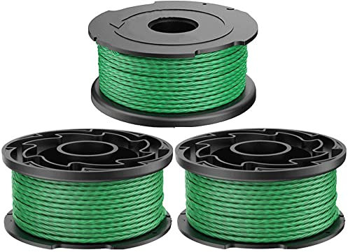 Bobina di filo per Black & Decker A6486 decespugliatore senza fili 2,0 mm 6,1 m, Bobina di filo ricambio Tagliabordi per Black and Decker GL7033 GL8033 GL9035 (3pcs)