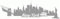 Samunshi® New York Skyline Aufkleber Sticker Autoaufkleber City Gedruckt - 15x4,6cm grau