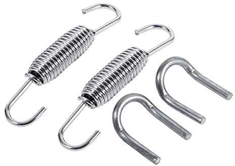 Molle per tubi di scarico, molle di montaggio completamente girevoli per scarico moto molle per silenziatore girevoli in acciaio inossidabile per accessori modificati