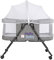 RELOVE Berceau Bébé Pliable Portable de Voyage avec Capot Moustiquaire et Sac de Transport,3 en 1, Position réglable en Hauteur +avec Matelas et moustiquaire (106 * 92 * 55cm (Gris))