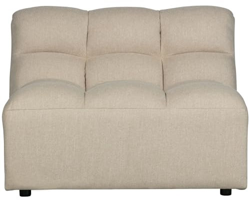WOOOD Pepper Sessel aus Webstoff, 1-Sitzer Sofa Fauteuil Couch Stoffsofa Designsofa Bank Loungesofa Wohnzimmersofa - Sand - 79x100x92 cm