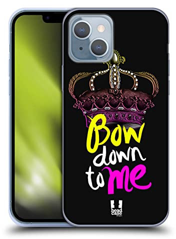 Head Case Designs Bow Down to Me Kronenrebell Soft Gel Handyhülle Hülle kompatibel mit Apple iPhone 14
