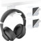 HomeMount Headphone Hook Under Desk - Headphone Holder Under Table, Adhesive Gaming Headphone Stand Hanger Desk Mount for Most Headphone (White-2P)