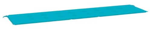 vidaXL Gartenbank-Auflage Türkis 200x50x3 cm Stoff