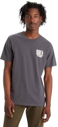 Levi's Graphic Crewneck Tee T-shirt, Space Cowboy Vw Andesite Ash, S Uomo