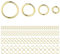 ALEXCRAFT 900 Stück Multipack Biegeringe Gold Offene Ringe Verbindungsringe für Schmuckherstellung Ketten Halskette Schmuckzubehör Sprung Ring 4 6 7 8 10mm