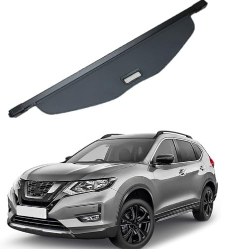 OscitY Auto Einziehbarer Laderaumabdeckung Frachtabdeckungen, Für NIS-SAN X-Trail (Rogue) T32 2014-2020 Kofferraum Kofferraumabdeckung Ablagen Car Innere ZubehöR