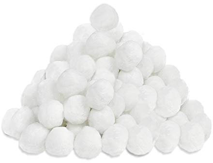 FIVMEN Filterbälle Pool Filterballs 700g, Ersetzen 25Kg Quarzsand Filtersand für Sandfilteranlagen Aquarium Poolzubehör Schwimmbad Poolfilter, Weiß