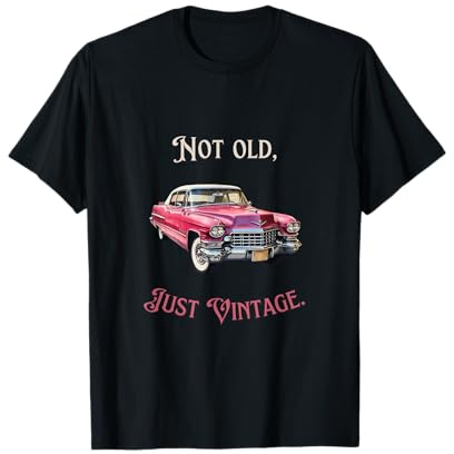 Vintage Cadillac Pink | Lustiges Geschenk T-Shirt