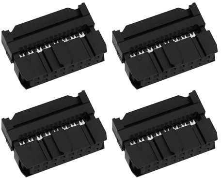 ECSiNG 50 Stück 16-polige IDC-Kabel-Montage-Steckdose, 2,54 mm Abstand, IDC-Buchse für Verbindungskabel, elektronische Projekte, integrierte Leiterplatten