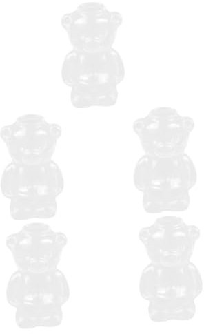 TOPBATHY 5 Piezas Vidrio Taza de Cafe Taza de Cristal Taza de café florero Copas de Vino Tinto Llevar Copas de Vino Oso Copa de Vino Oso Tazas Gafas Taza de Agua Vaso de Cerveza