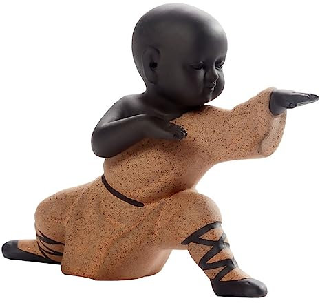 HAWILLOSCH Statue De Moine en Céramique pour Décoration De Table