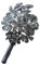Kristall Brosche Korsagenbrosche aus Satin Brosche im Knopfloch Brosche für Braut Rosenstift trachtenbrosche Kleidung Brosche Ansteckblume für Frauen Braut Kleidungsnadel Silver TENDYCOCO