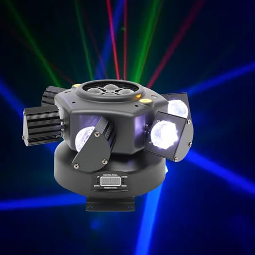 150W Moving Head Bühnenlicht, LED Bühnenlicht Moving Head Licht DJ Disco Lichter Vier Farben effekt Rotation Moving Head Dj Lights für DJ Disco Band Show Party Bühnenlichter mit 14 Perlen