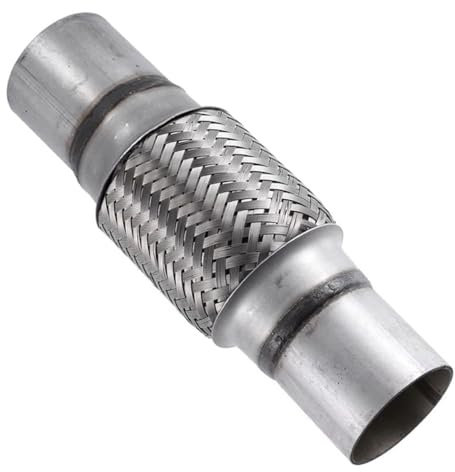 MOCNT Tubo Flessibile di Scarico per Auto 42mm X 100mm/200mm Tubo di Riparazione Giunto Flessibile Acciaio Inossidabile Intrecciato Tubo Flessibile Scarico Marmitta Connettore
